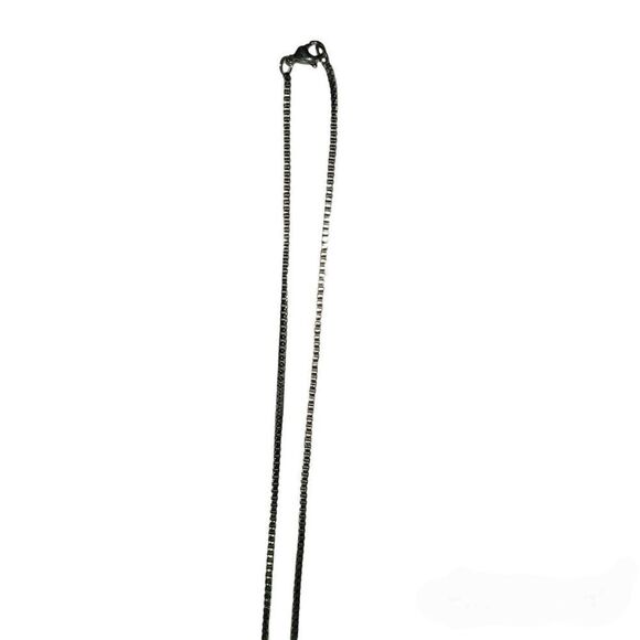 Letter O Silver Necklace  - Picture 3 of 3